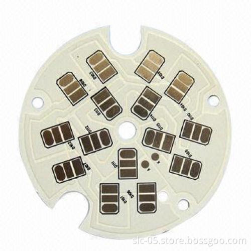 Aluminum PCBs, singer-side boards 1.6mm board thickness and surface HASL LF with solder mask white